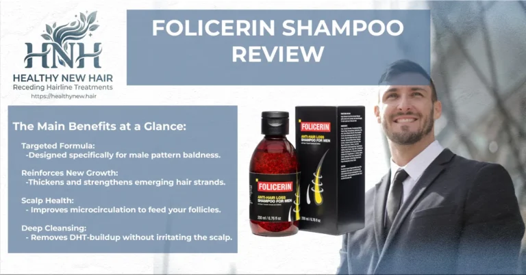 Folicerin Shampoo Featured Image with short Infographic
