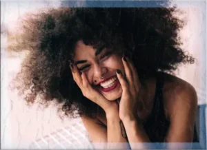 Happy Woman with Beautiful hair