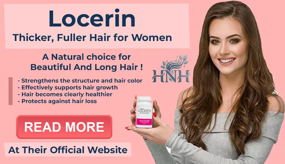 Locerin banner with A Natural Choice For Beautifull And Long Hair