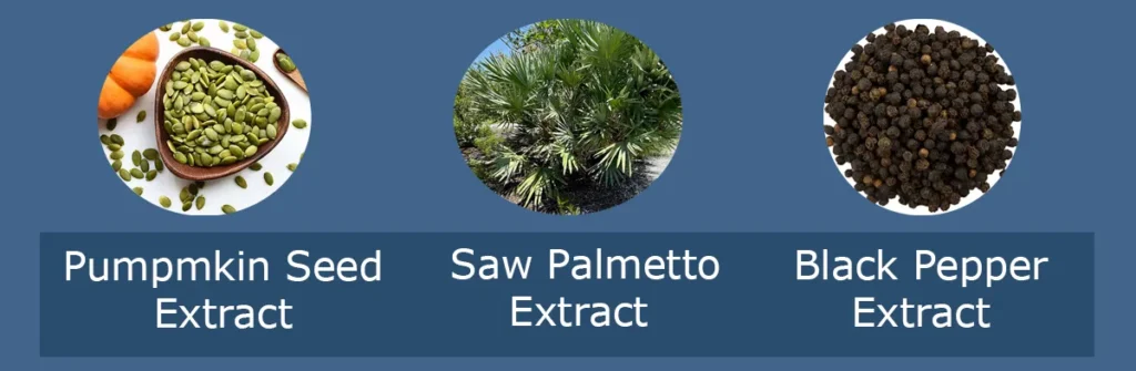 Pumpig Seed Extract | Saw Palmetto Extract | Black Peper Extract