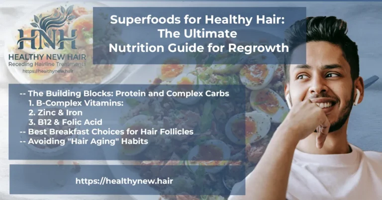 Superfoods for Healthy Hair With Headlines from the post Featured Image