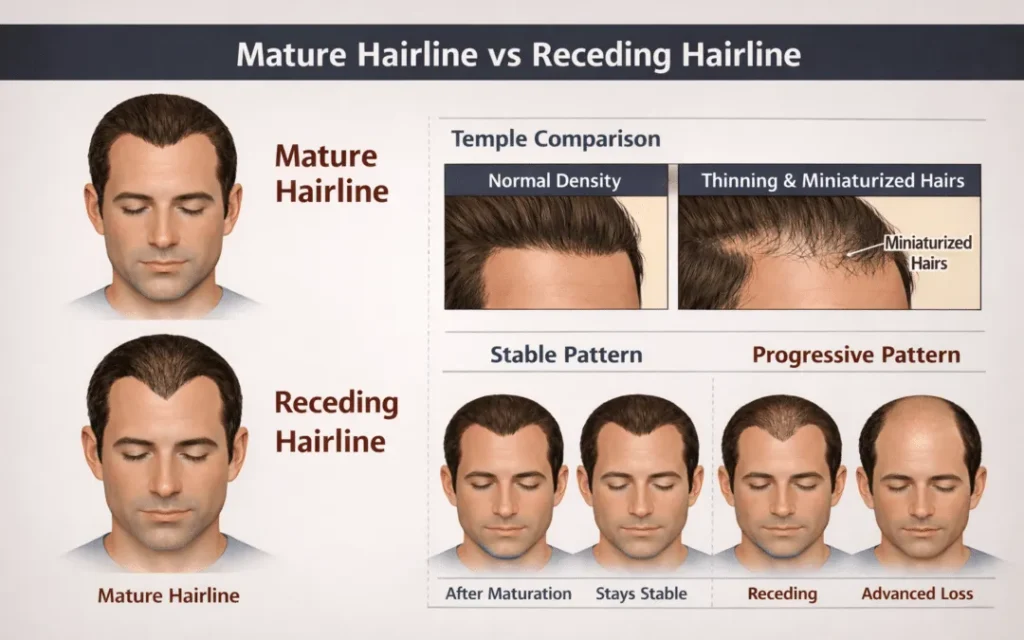 Maturing vs Receding Hairline