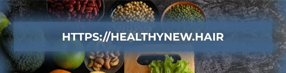 Banner with Herbals and website https://healthynew.hair